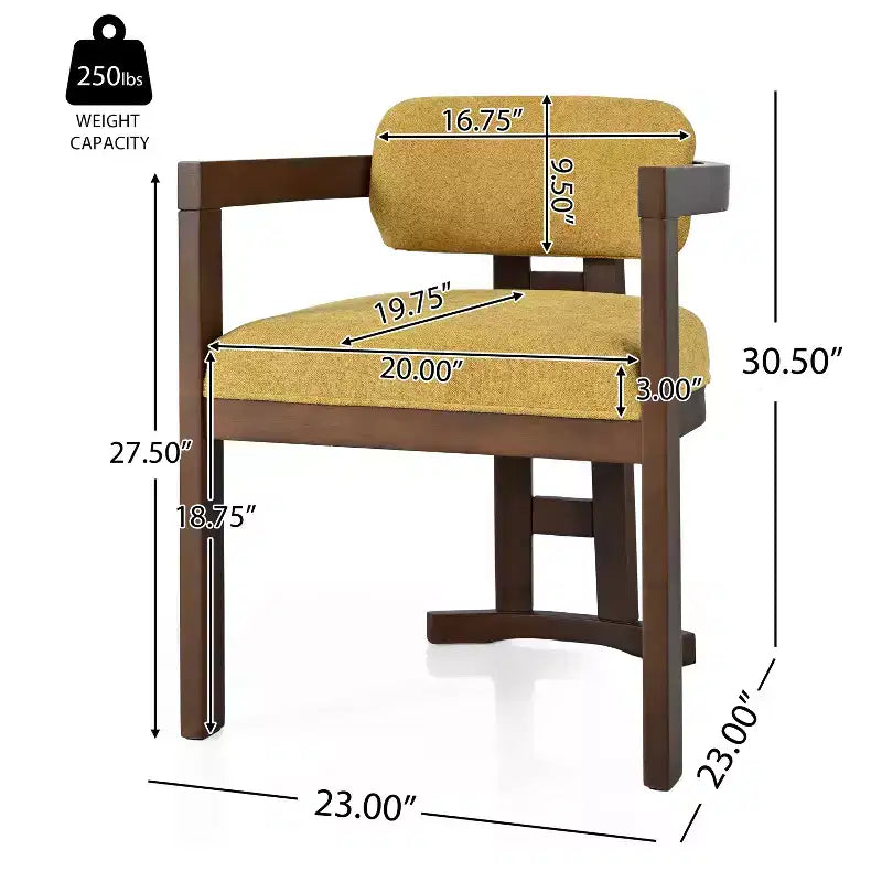 Set da pranzo rotondo 3 pezzi, legno di betulla e struttura in alluminio, sedie imbottite con braccioli, 2 posti a sedere