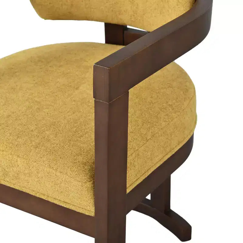 Set da pranzo rotondo 3 pezzi, legno di betulla e struttura in alluminio, sedie imbottite con braccioli, 2 posti a sedere
