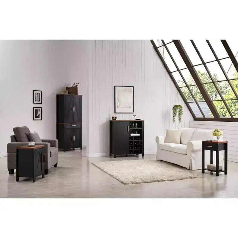 Credenza/Madia Mobile Bar per Vini e Liquori per Cucina, Soggiorno e Sala da Pranzo