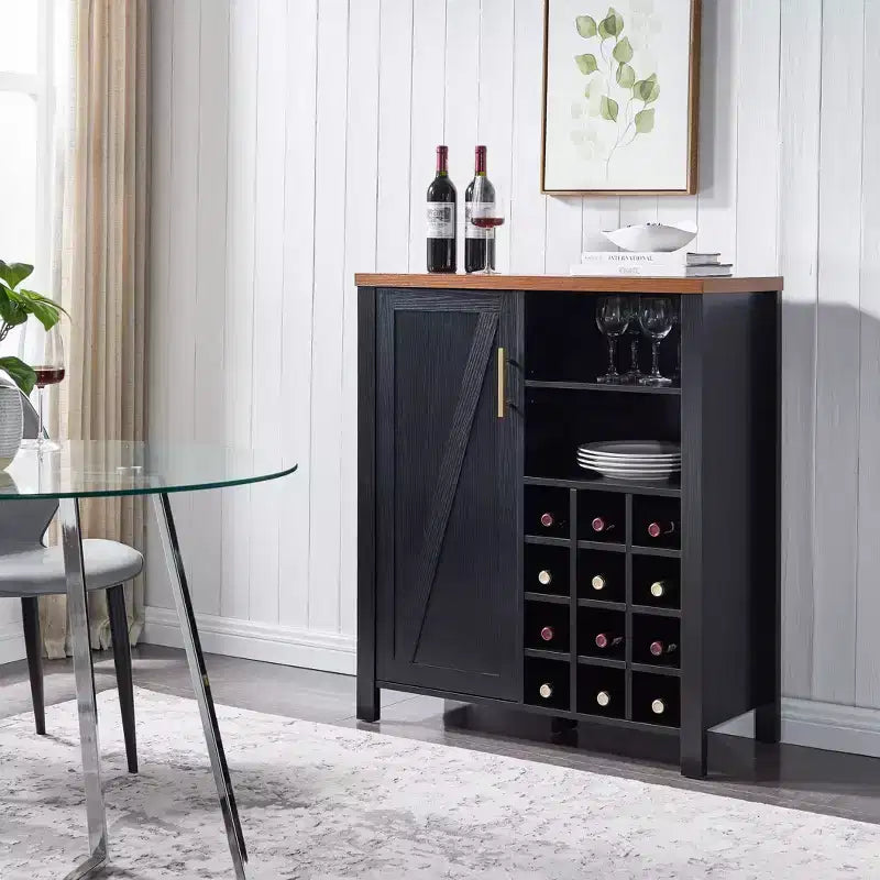 Credenza/Madia Mobile Bar per Vini e Liquori per Cucina, Soggiorno e Sala da Pranzo
