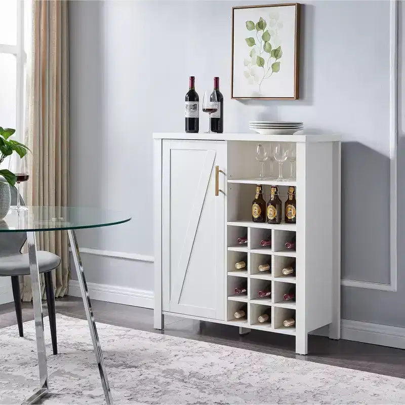 Kings Brand Furniture - Sideboard Buffet Wine Liquor Bar Cabinet for Kitchen, Living Room, Dining Room