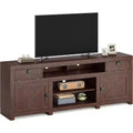 Farmhouse TV Stand for TVs up to 80, Long Entertainment Center with 4 Storage Drawers & 3 Open Shelves, Living Room or Bedroom Console