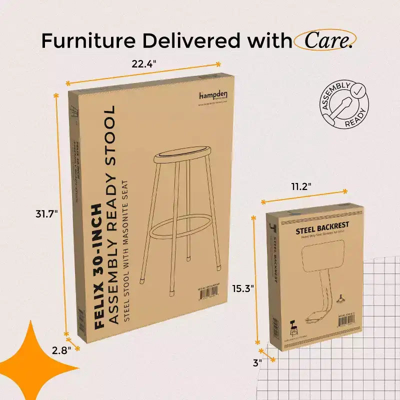 Sgabello da bar in acciaio da 30" con schienale, sgabello da banco in metallo stile industriale nero