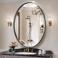 HOMLUX Specchio da bagno ovale a pillola 20x28/24x36/26x38 Specchio decorativo da parete Montaggio orizzontale verticale