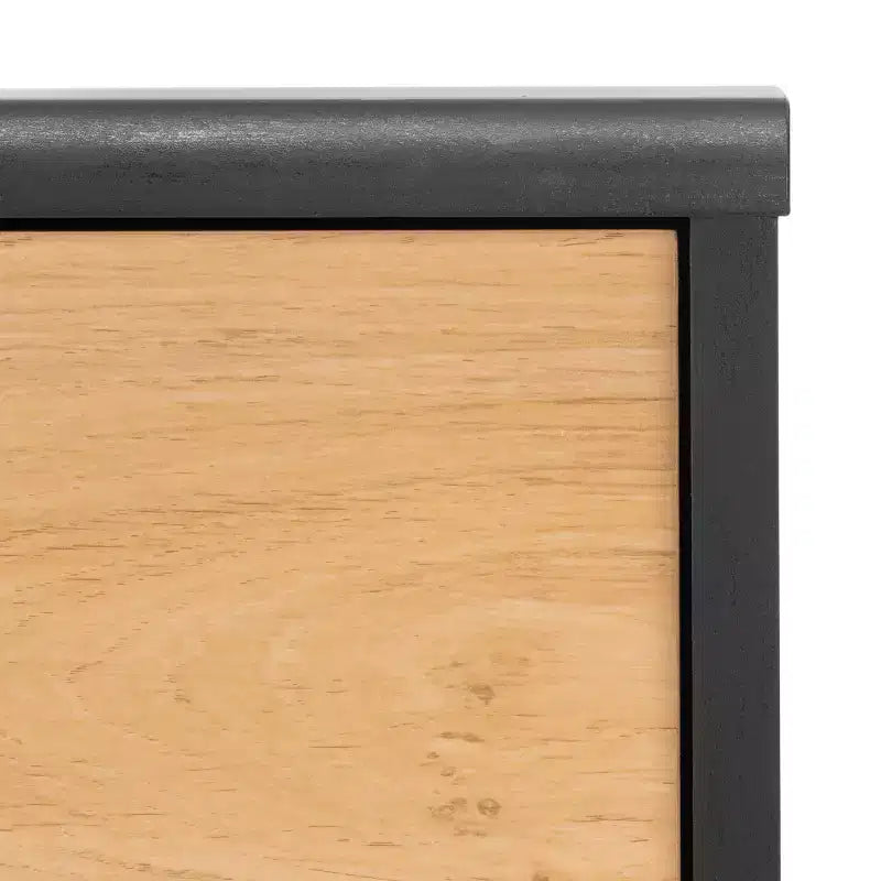 Mobile Porta TV con 1 Cassetto, Nero e Rovere, Consolle TV Moderna con Spazio di Archiviazione per Soggiorno