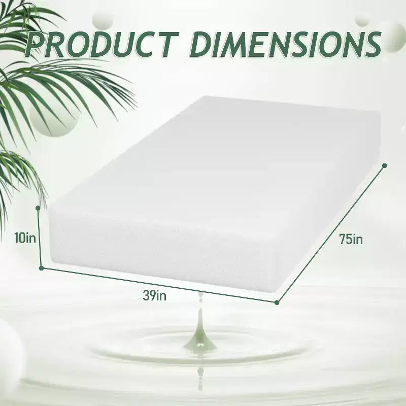 Materasso in memory foam con gel rinfrescante al tè verde da 10 pollici, senza fibra di vetro, certificato CertiPUR-US, in scatola