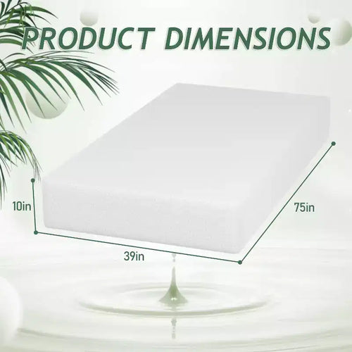 Materasso in memory foam con gel rinfrescante al tè verde da 10 pollici, senza fibra di vetro, certificato CertiPUR-US, in scatola