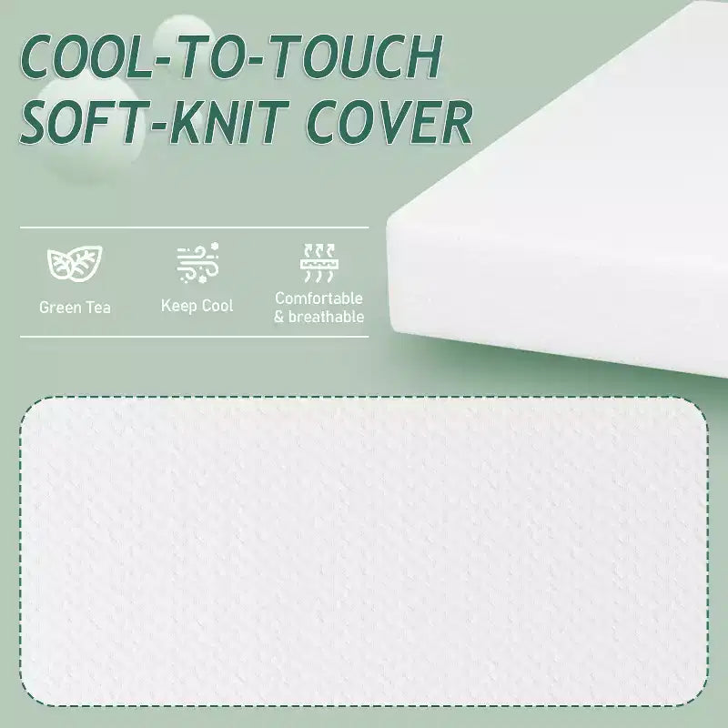 Materasso in memory foam con gel rinfrescante al tè verde da 10 pollici, senza fibra di vetro, certificato CertiPUR-US, in scatola
