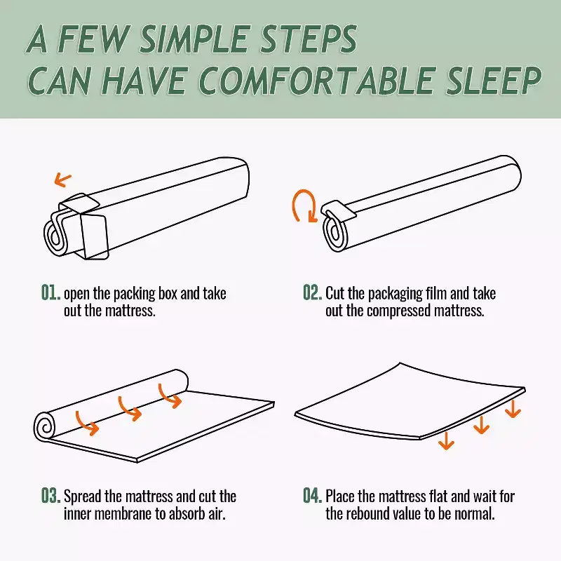 Materasso in memory foam con gel rinfrescante al tè verde da 10 pollici, senza fibra di vetro, certificato CertiPUR-US, in scatola