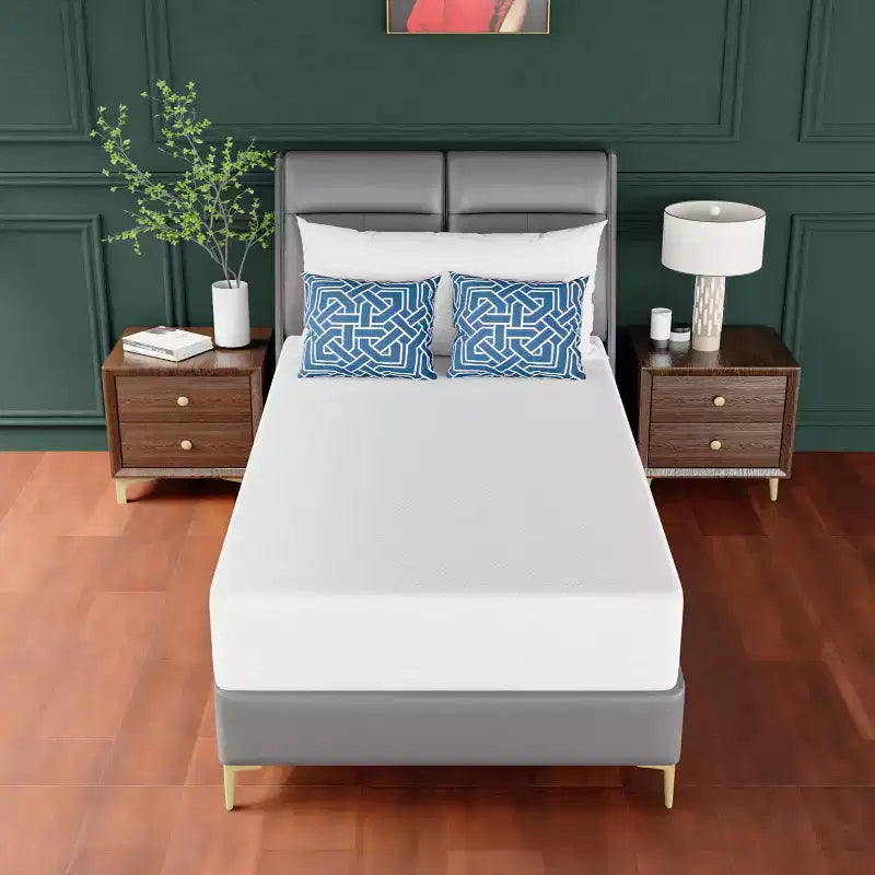 Materasso in memory foam con gel rinfrescante al tè verde da 10 pollici, senza fibra di vetro, certificato CertiPUR-US, in scatola