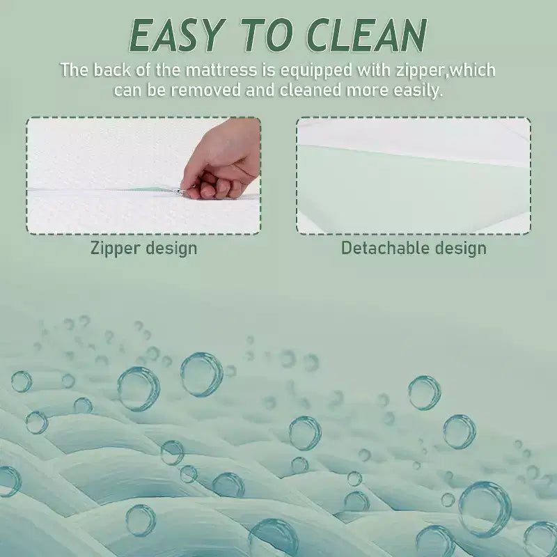 Materasso in memory foam con gel rinfrescante al tè verde da 10 pollici, senza fibra di vetro, certificato CertiPUR-US, in scatola